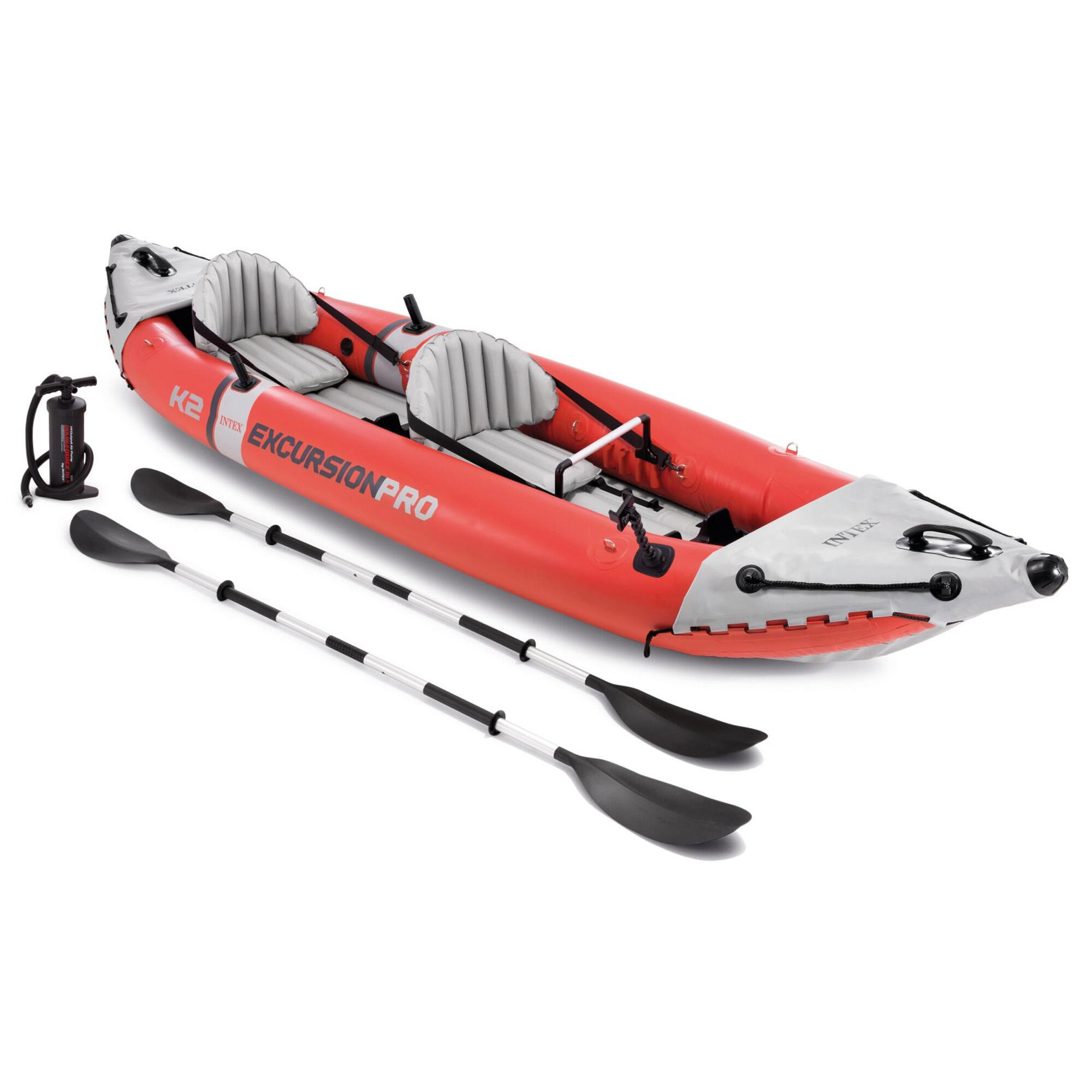 INTEX Intex Kajak Excursion Pro Schlauchboot Ruderboot Paddel + Pumpe aufblasbar 68309