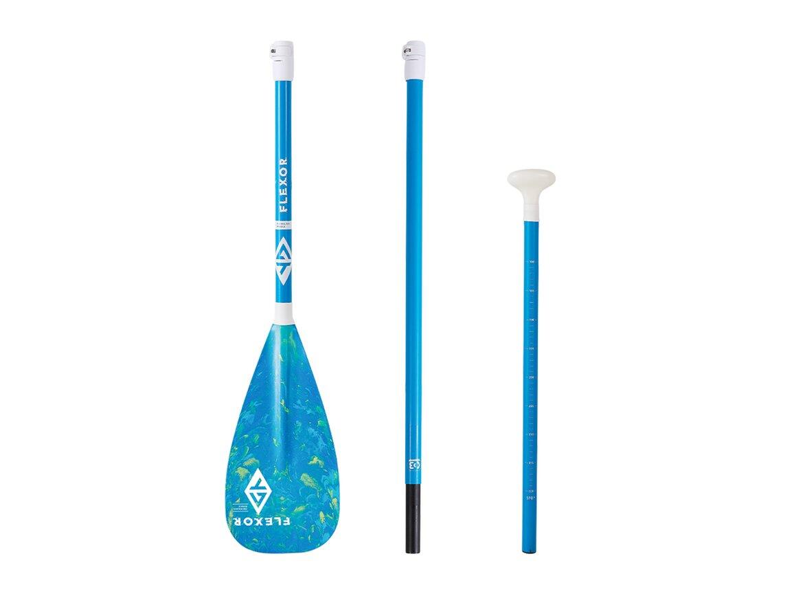 Wiosło SUP AQUATONE FLEXOR 3-częściowe włókno szklane 2/7