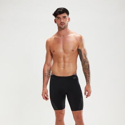 Speedo HyperBoom Splice Jammer - Schwarz/Taubengrau - UK Größe 26