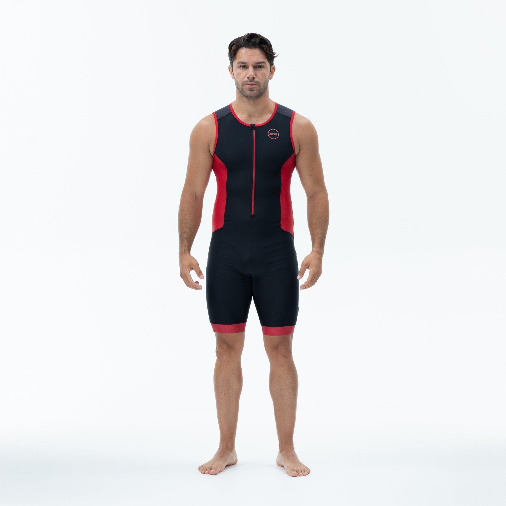 Aquaflo+ Trisuit Men's BLACK/GREY/RED 3/7