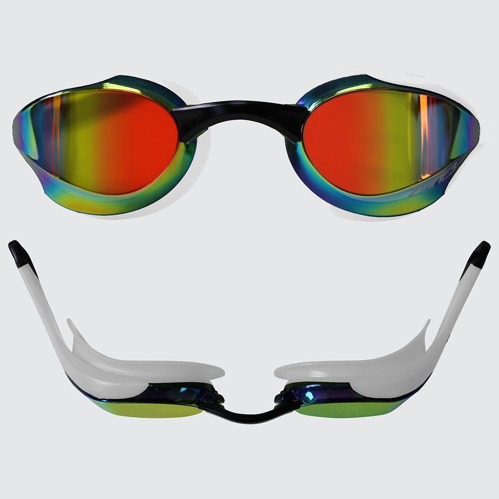 Volare Streamline Racing Swim Goggles Adult MIRROR LENS GREEN/BLACK