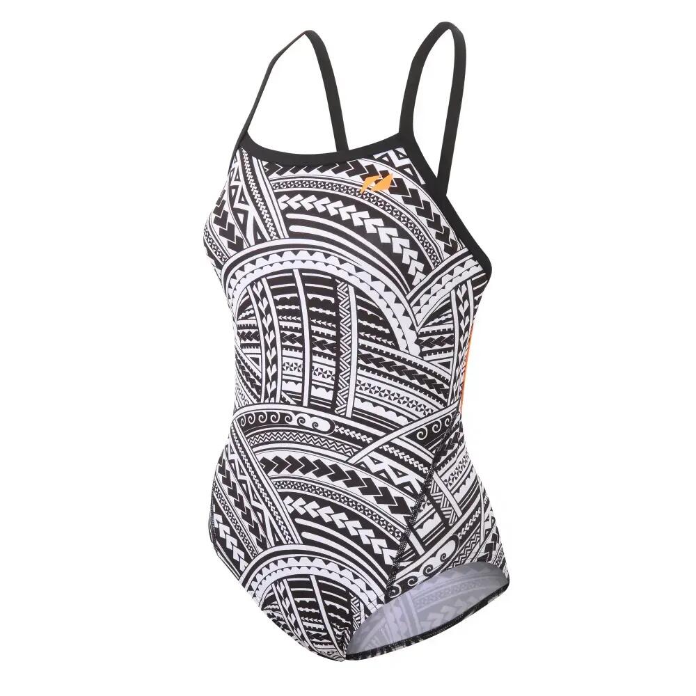 Strap Back Swim Suit Women's KONA SPEED Black/Blue/Pink/Purple/Orange