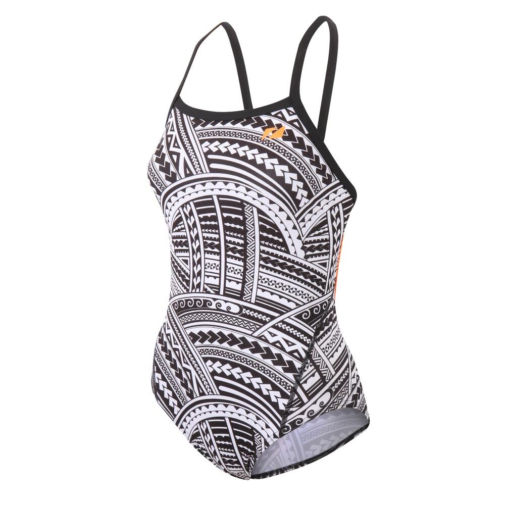ZONE3 Strap Back Swim Suit Women's KONA SPEED Black/Blue/Pink/Purple/Orange
