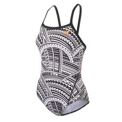 Maillot De Bain Femme Kona Speed Strap Back - Noir / Blanc