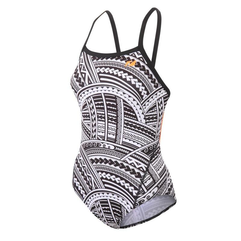 Costume Da Bagno Donna Kona Speed Strap Back - Nero / Bianco