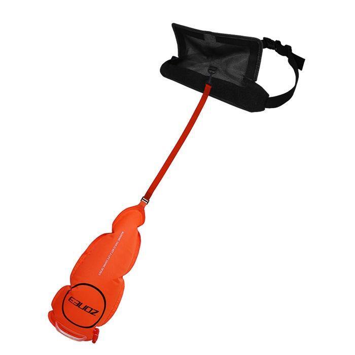 ZONE3 Swim Safety Belt with Tow Float Pouch- Orange