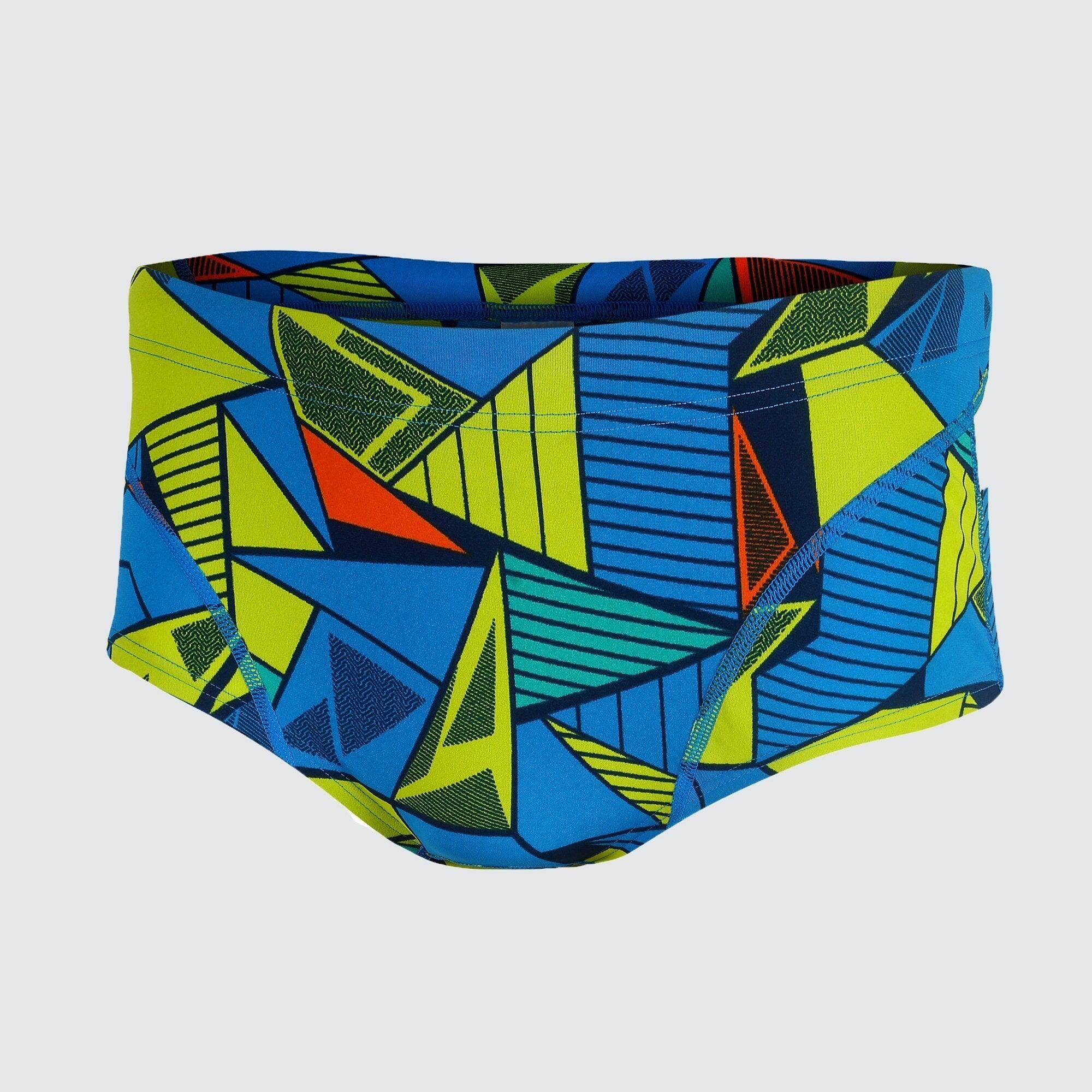 Swim Brief Shorts Men's BLUE/YELLOW 2/7