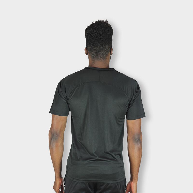 Camiseta de Fútbol Givova Capo Negra Poliéster