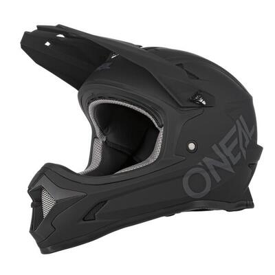 Sonus youth solid - kids fullface helm - zwart