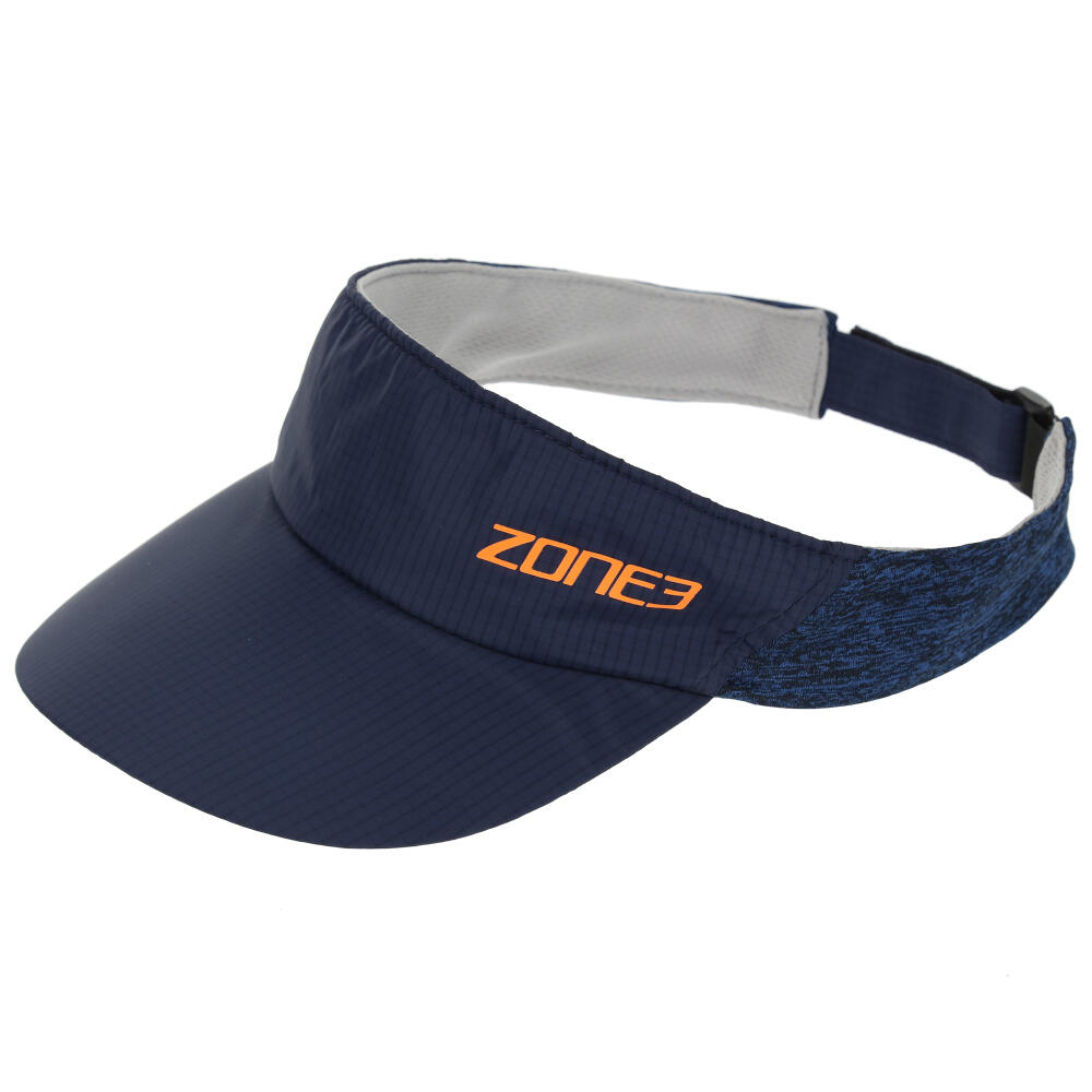 Lightweight Race Visor for Training and Racing NAVY/BLUE MARL/REFLECTIVE ORANGE 1/5