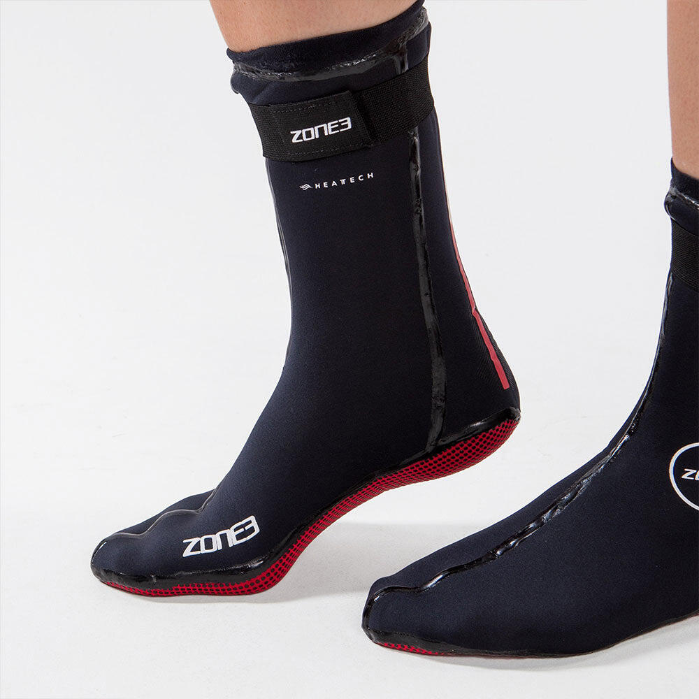 Neoprene HeatTech Warmth Swim Socks Adult's Black 6/7
