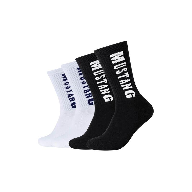 Tennissocken Herren black white 4er Pack