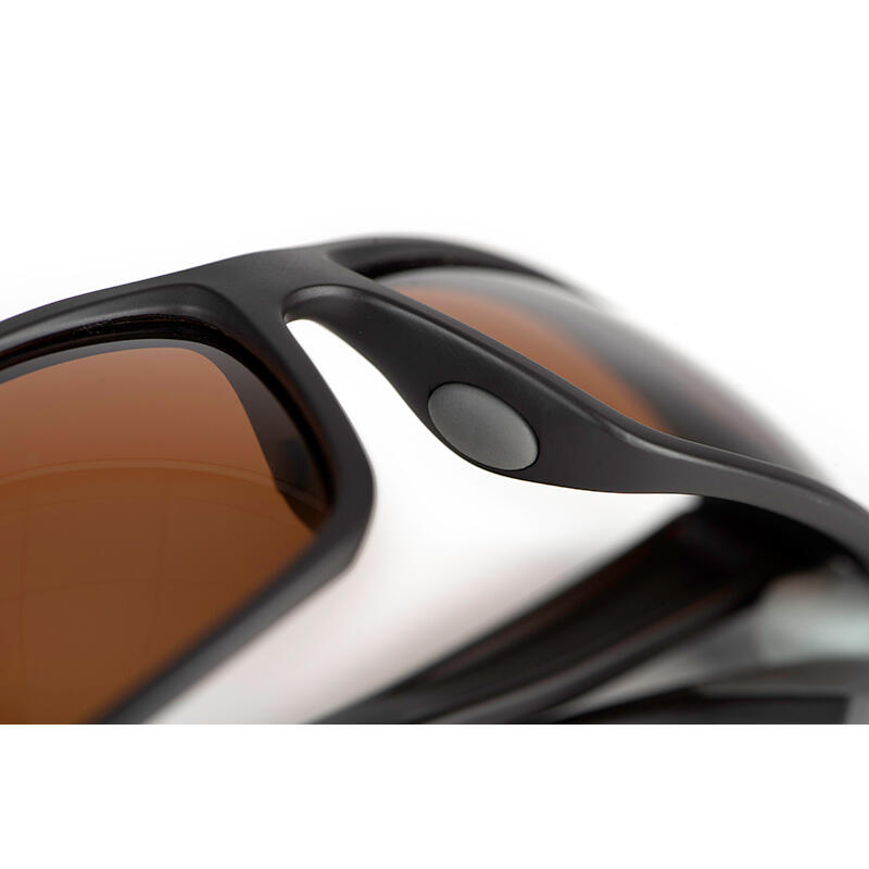 Fox Rage Dark Grey Wrap Sunglasses Brown Mirror Lense