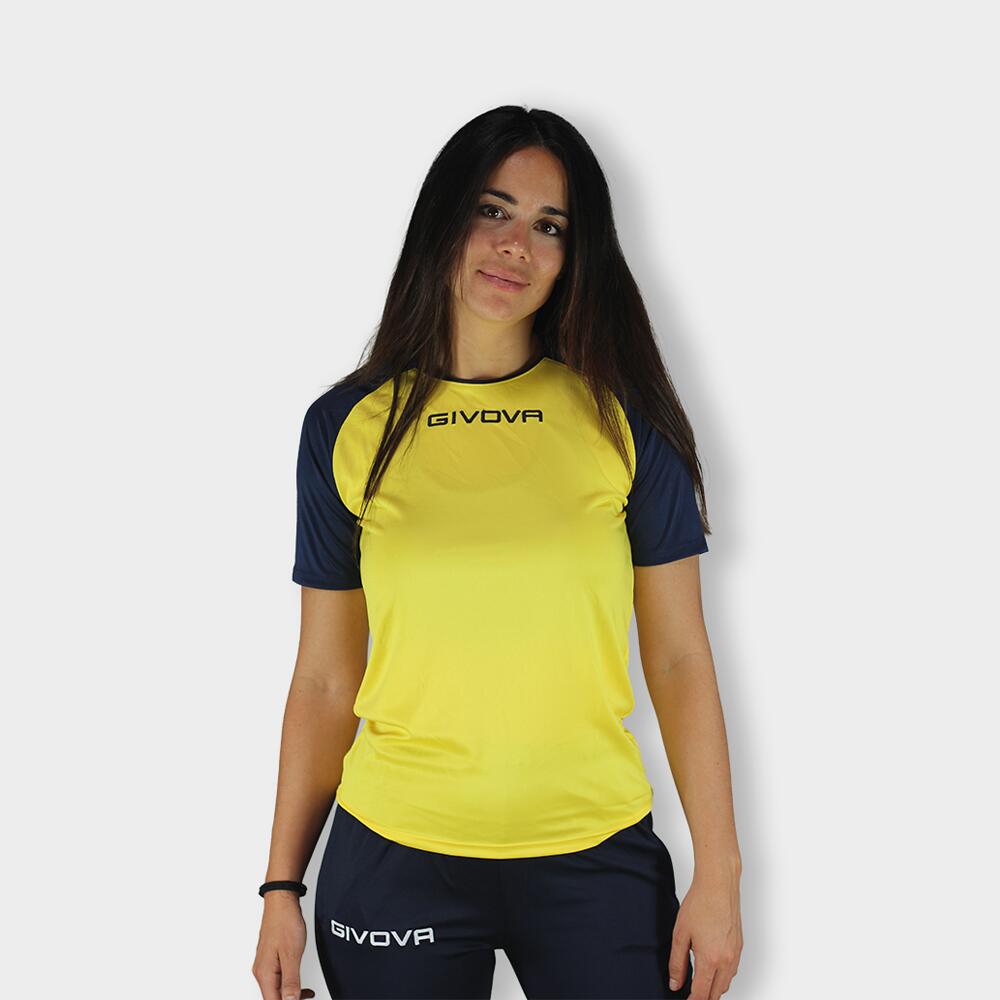 T-shirt uomo givova giallo/blu 5/6