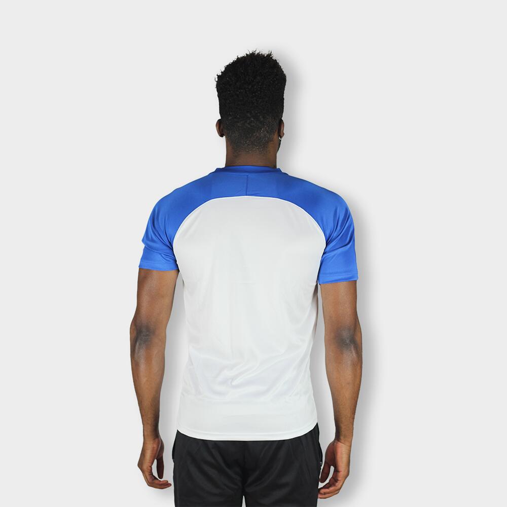 T-Shirt de Fútbol Givova Capo Blanca/Azul Royal Poliéster 5/5