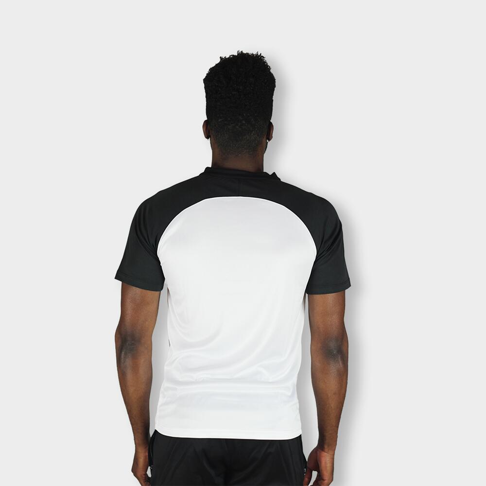 T-Shirt de futebol Givova Capo branca/preta em poliéster 3/3