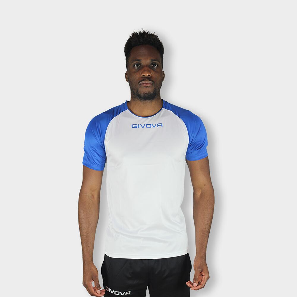 T-shirt uomo givova bianco/azzurro 2/5