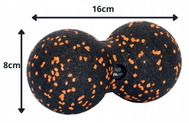 Piłka podwójna duoball w kartoniku 8cm Fit.Me 7/7