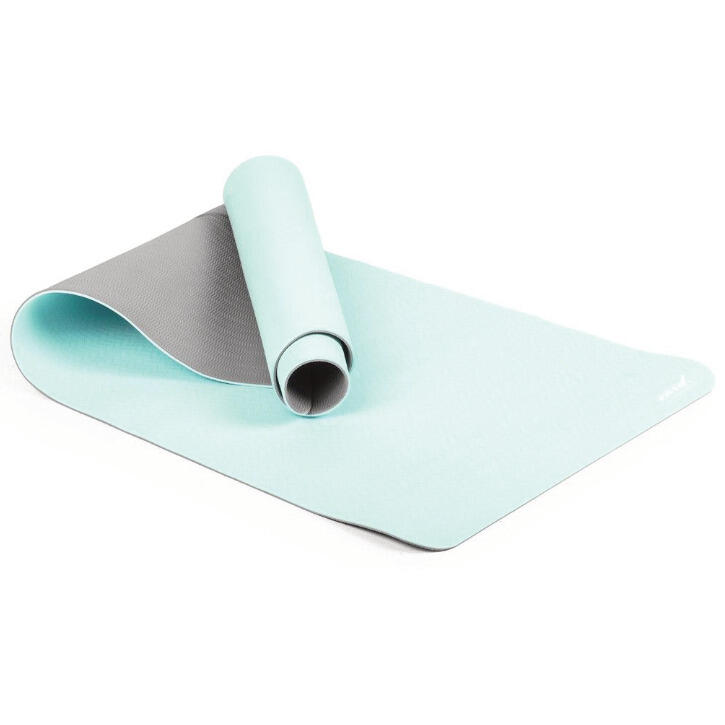 Tapis yoga VIVID YOGA MAT Gymstick 170x60 cm TPE turquoise/grey 5/7