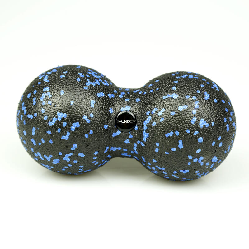 Piłka do masażu THUNDER podwójna EPP duoball - niebieska