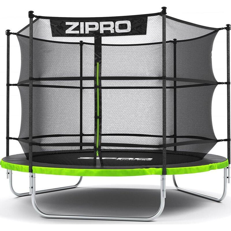 Trambulină de exterior Zipro Jump Pro cu plasă de protecție internă 8FT 252cm