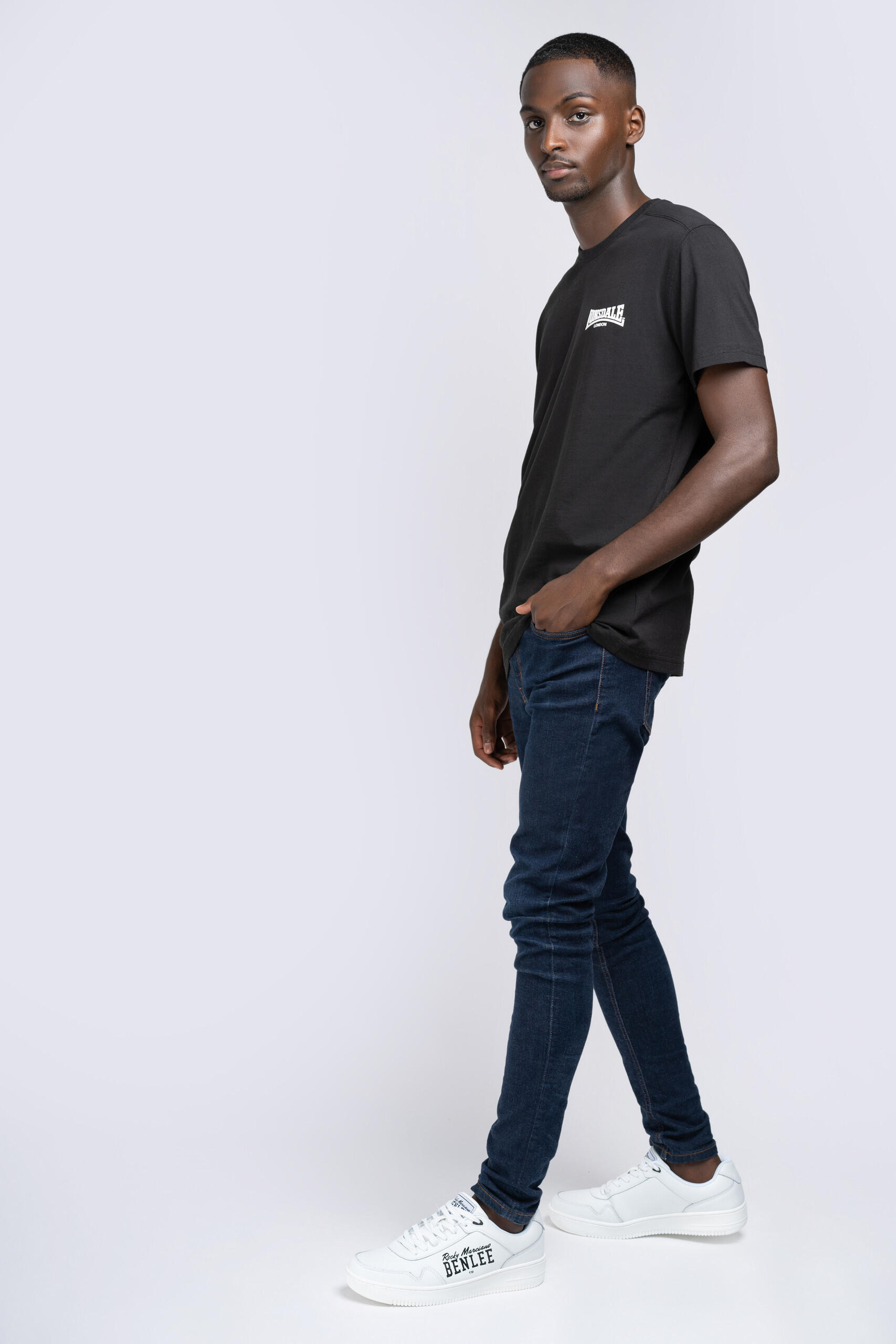 T-shirt crop justo Lonsdale Elmdon 3/7