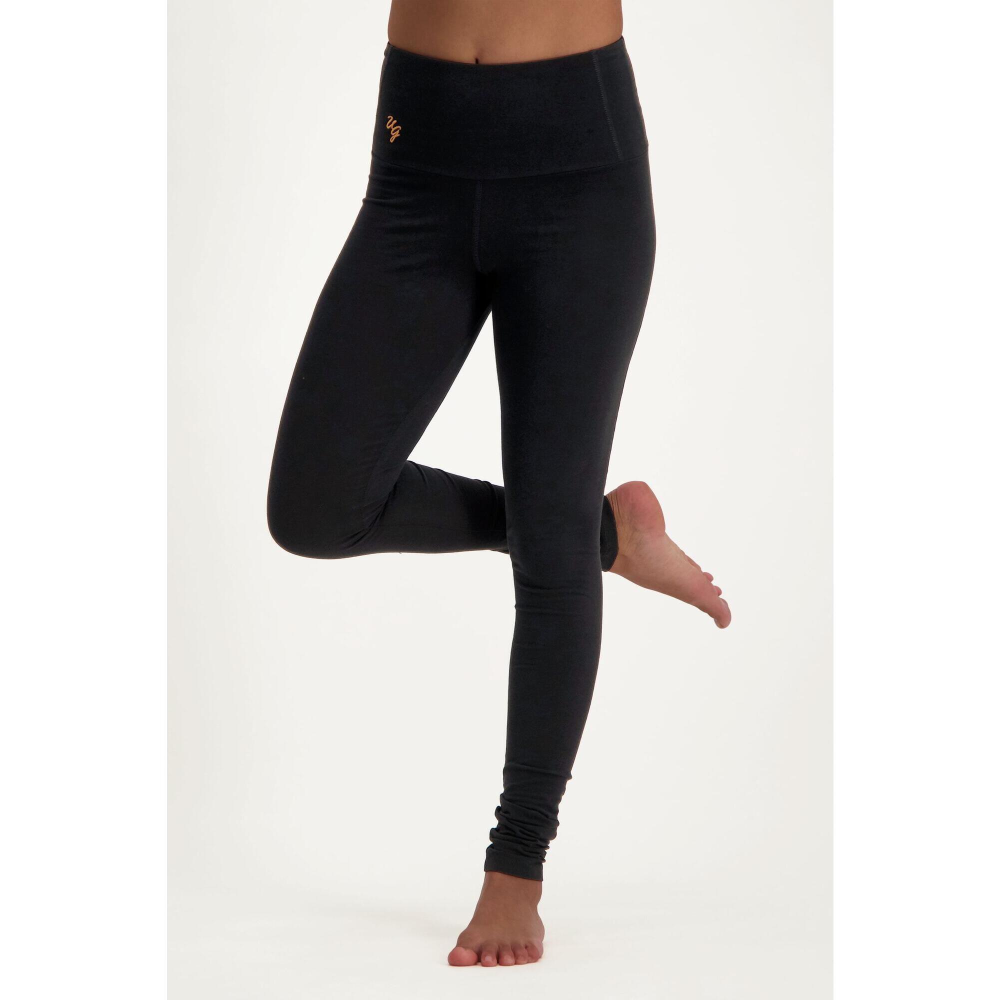 Legging de Yoga Gaia Legging tendance taille haute Noir URBAN GODDESS Decathlon