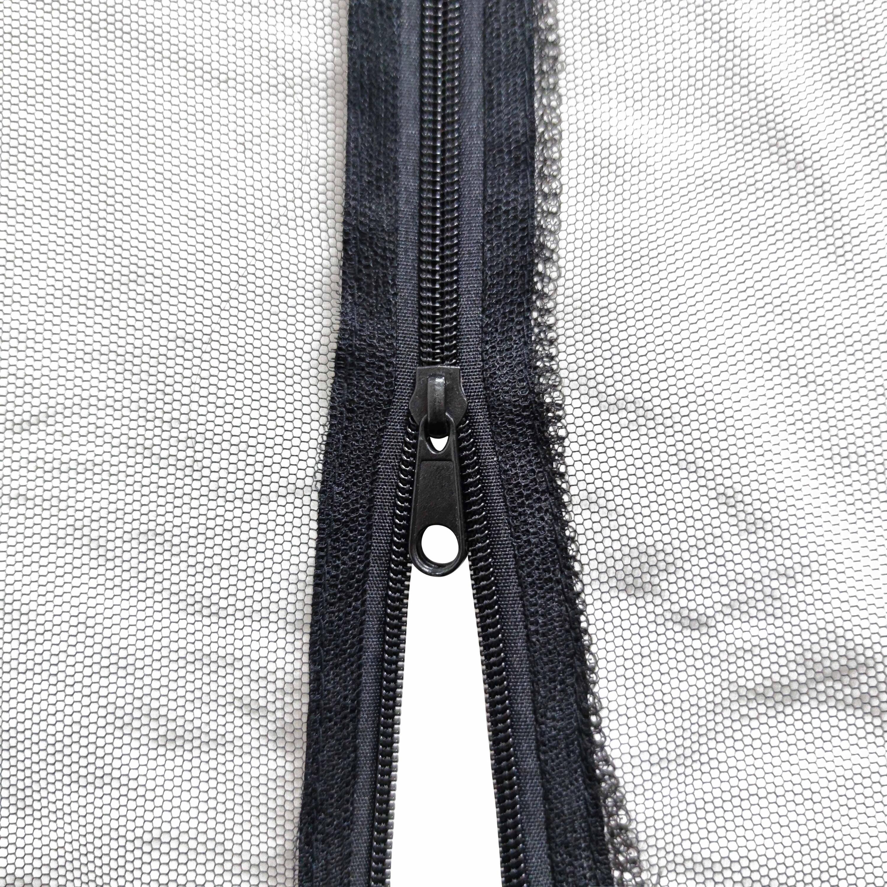 Zanzariera Per Patio E Ombrellone | Con 2 Porte Con Cerniera E 6 Sacchi Di Sabbia | Rete 0.8mm | Antizanzare Per Tavoli Esterni - 4