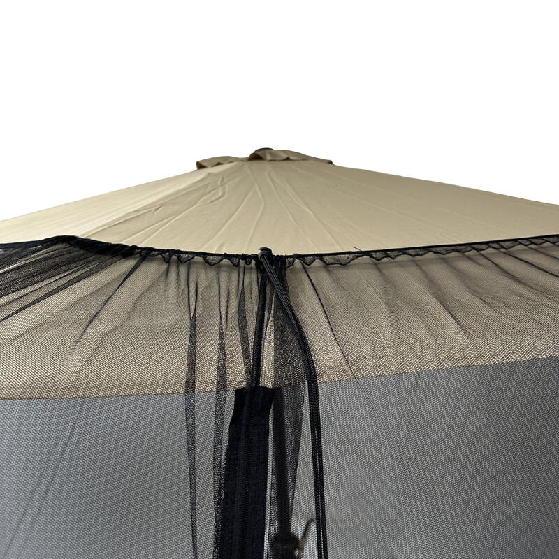 Moustiquaire Deconet Moustiquaire d'extérieur pour parasol 300cm