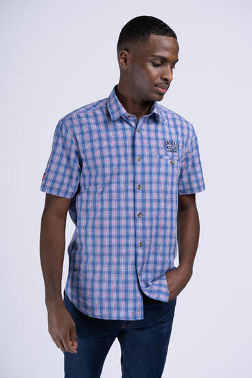 LONSDALE Herren Kurzarmhemd schmale Passform HOLMBUSCH