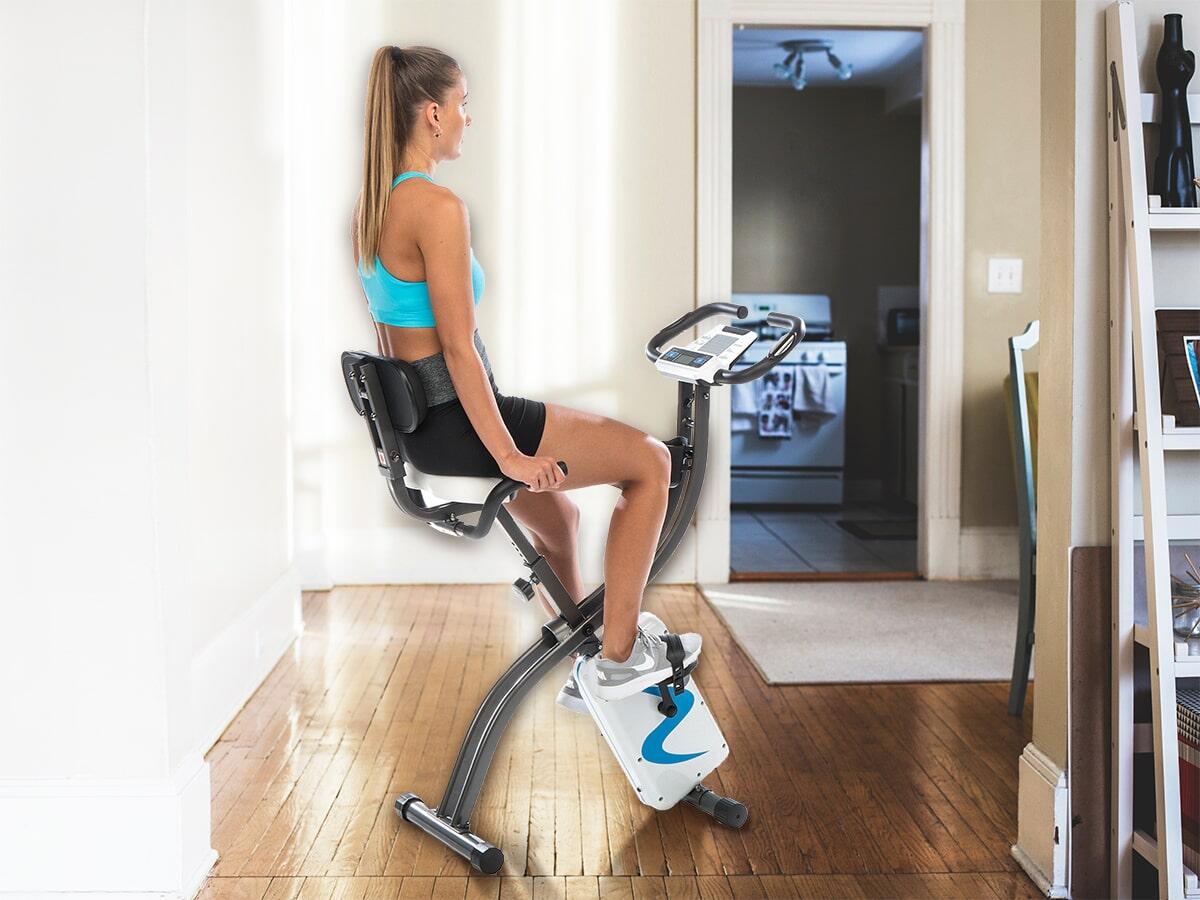 Hometrainer Foldaway X-2000 - Opvouwbare X-fiets met rugleuning - connected 2/7