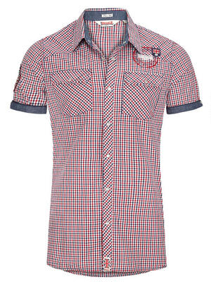 Lonsdale herenoverhemd korte mouw slim fit reigate