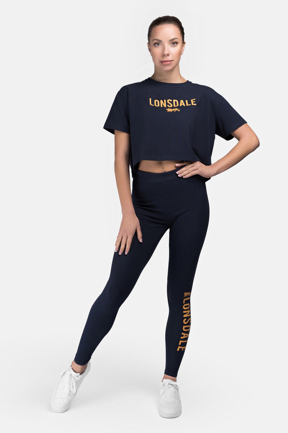Camiseta de mujer Lonsdale Moira, corta y oversize 3/6