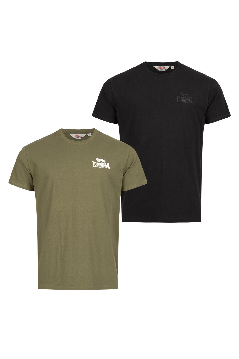 LONSDALE Herren T-Shirt normale Passform Doppelpack BLAIRMORE 2/7