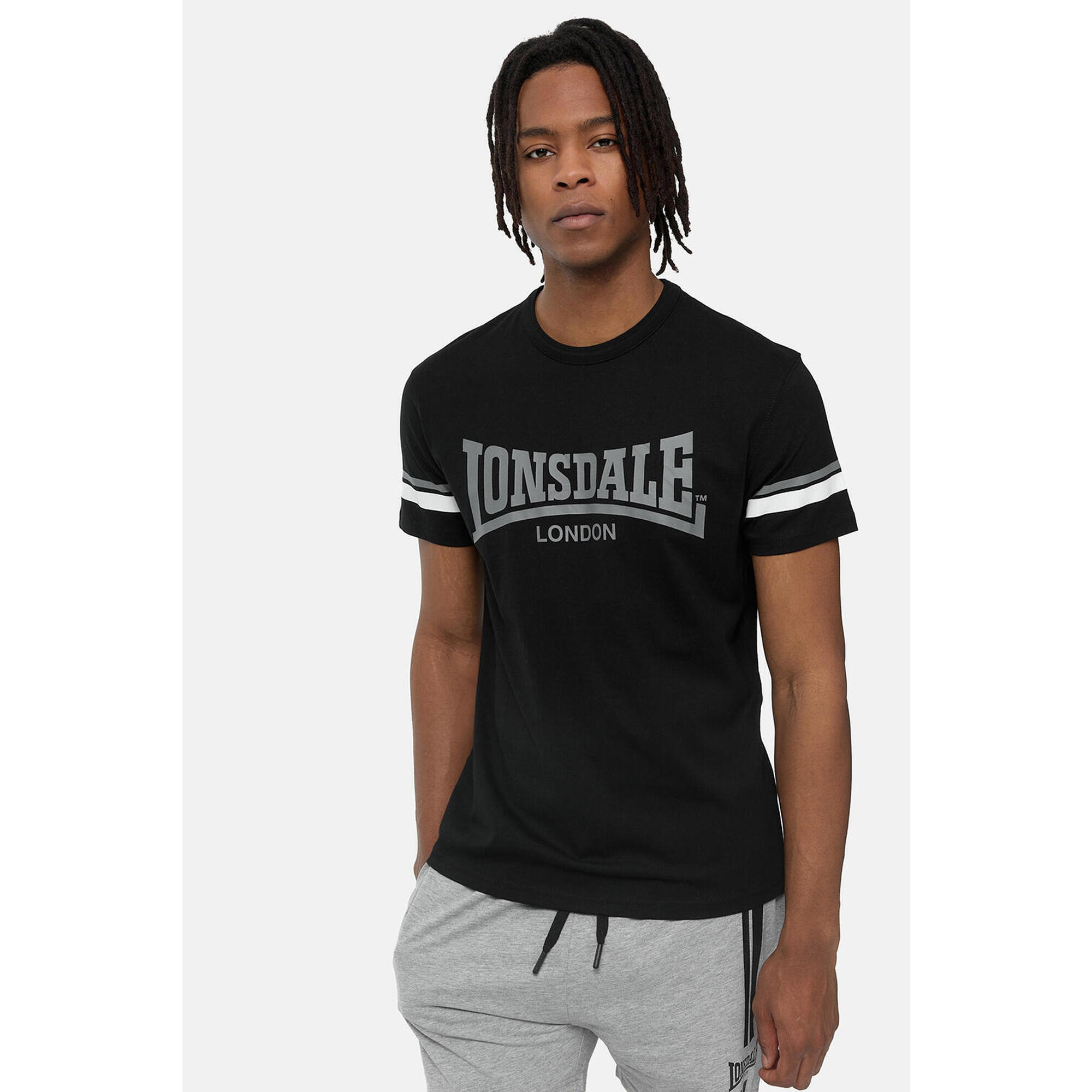 LONSDALE T-shirt pour homme Lonsdale Creich Noir