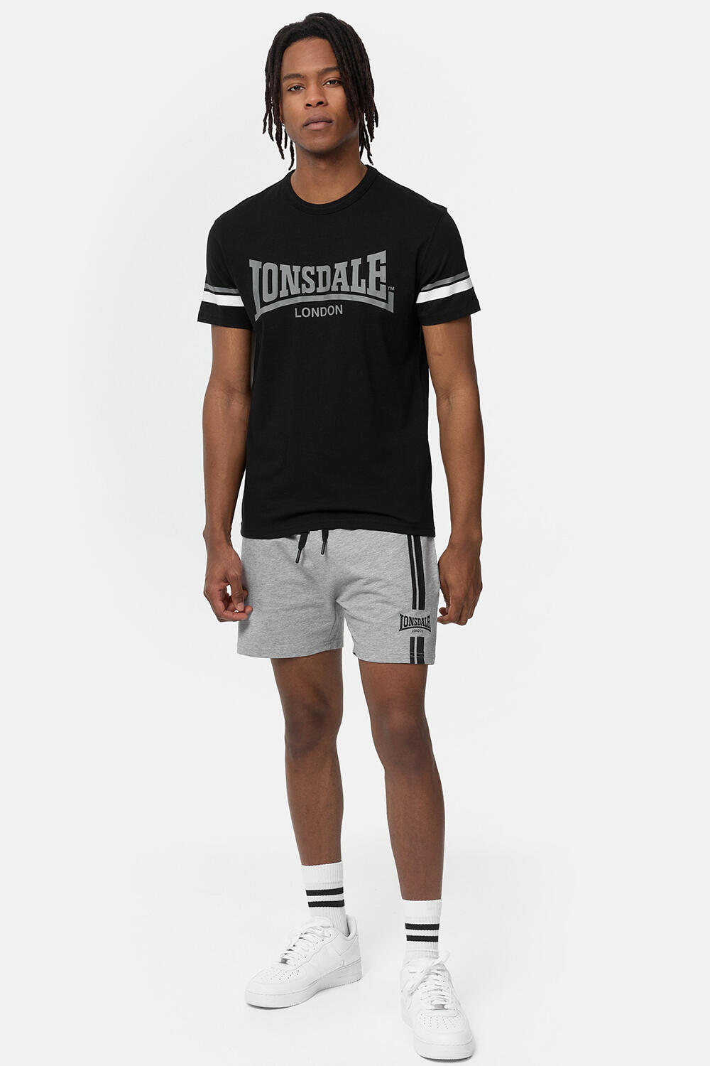 T-shirt pour homme Lonsdale Creich Noir 3/5