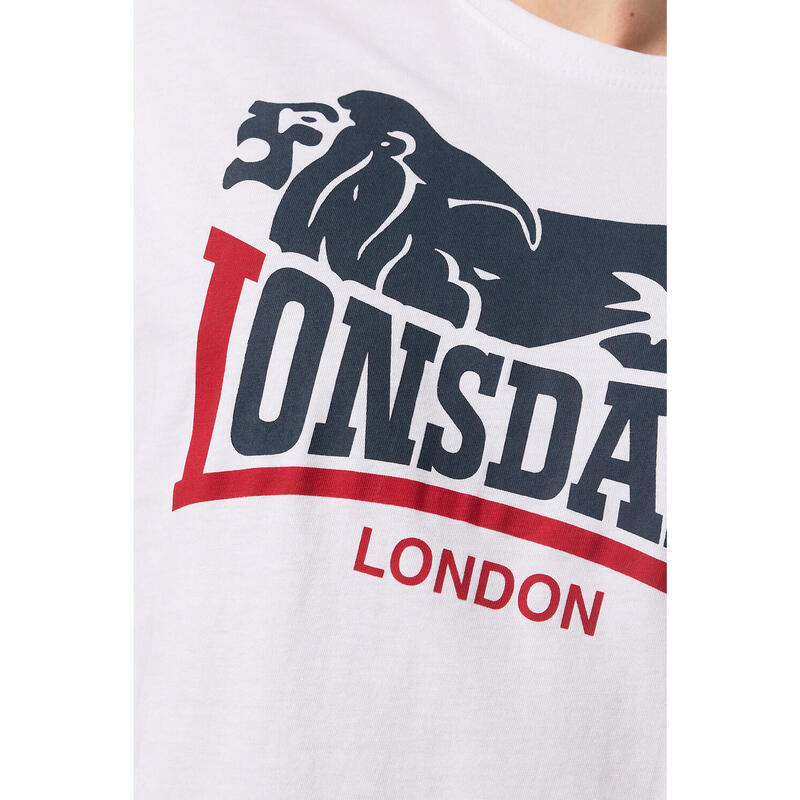 LONSDALE Herren T-Shirt normale Passform Doppelpack LOSCOE