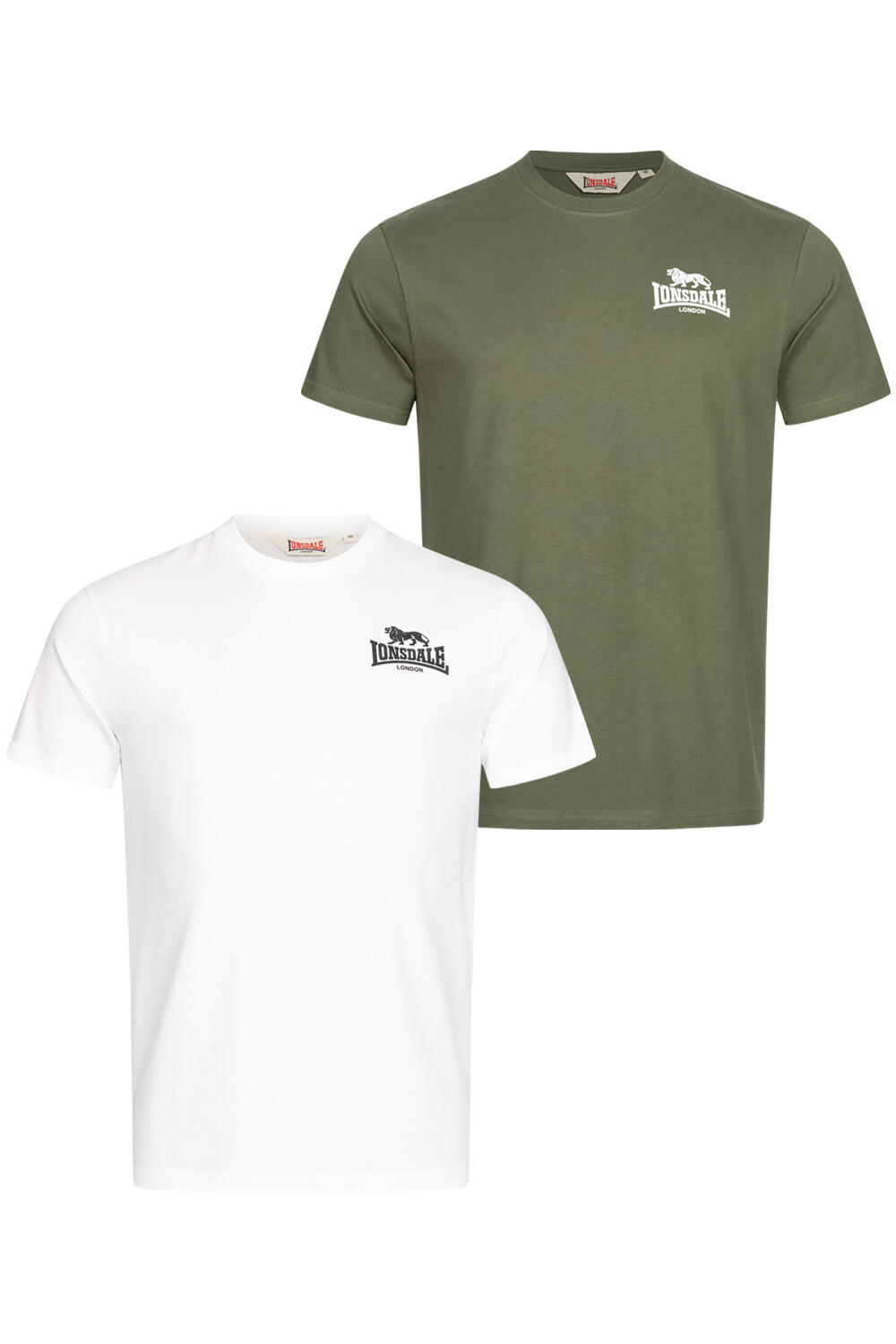 LONSDALE Heren-T-shirt, regular fit dubbelpak BLAIRMORE 2/7