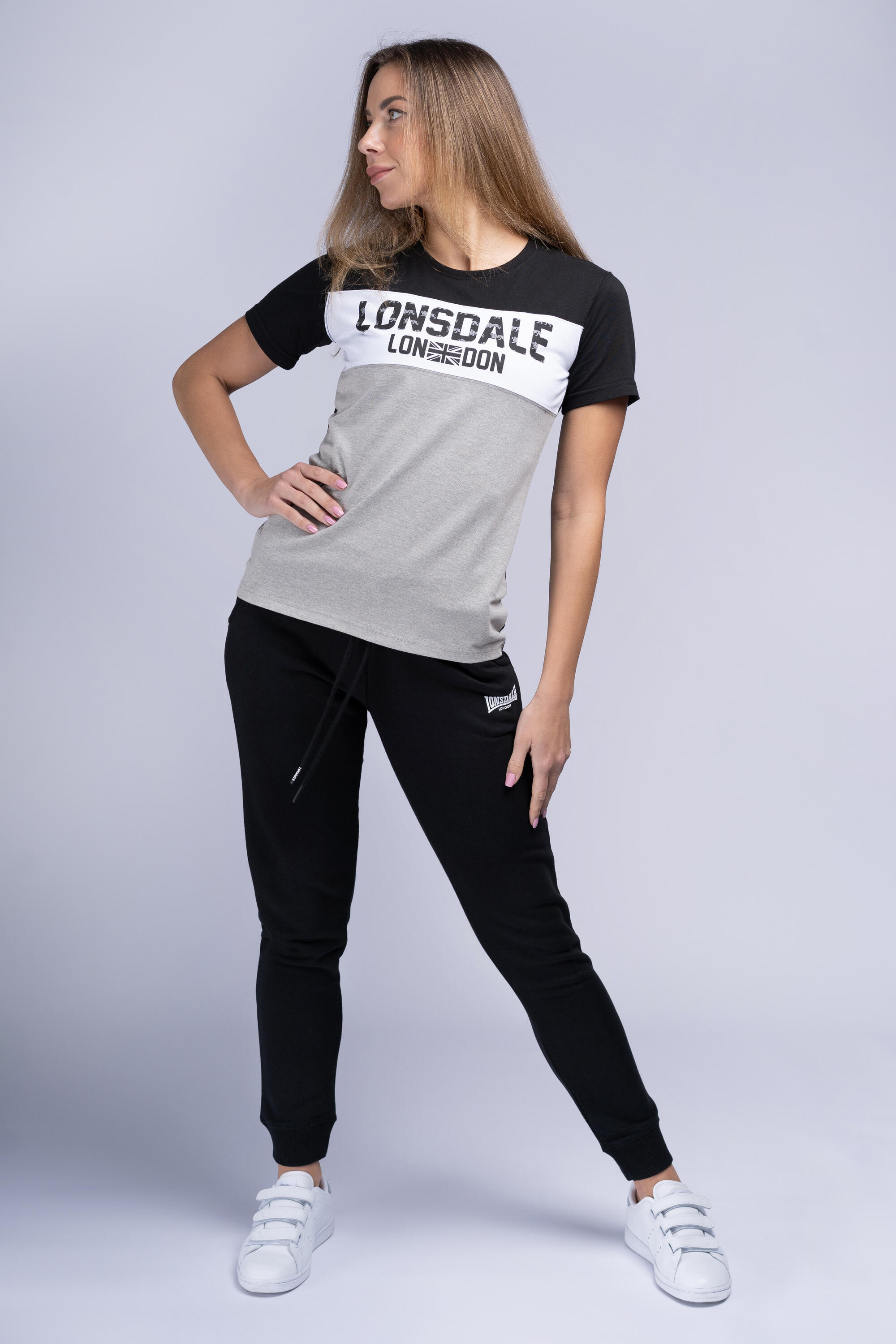 Camiseta de mujer Lonsdale Tallow 7/7