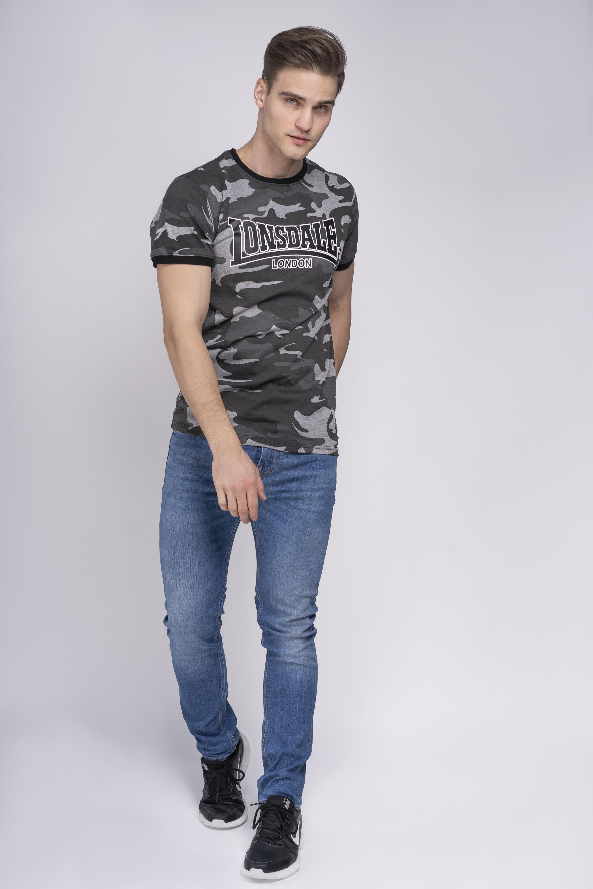 LONSDALE Herren T-Shirt schmale Passform COBBETT 3/7