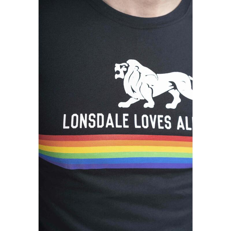 LONSDALE Unisex T-shirt normale pasvorm NELSON