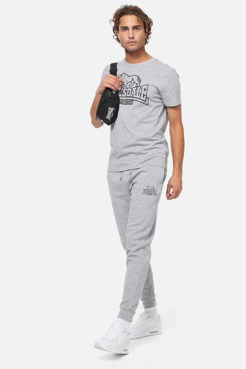 T-shirt pour homme Lonsdale allanfearn Gris 3/5