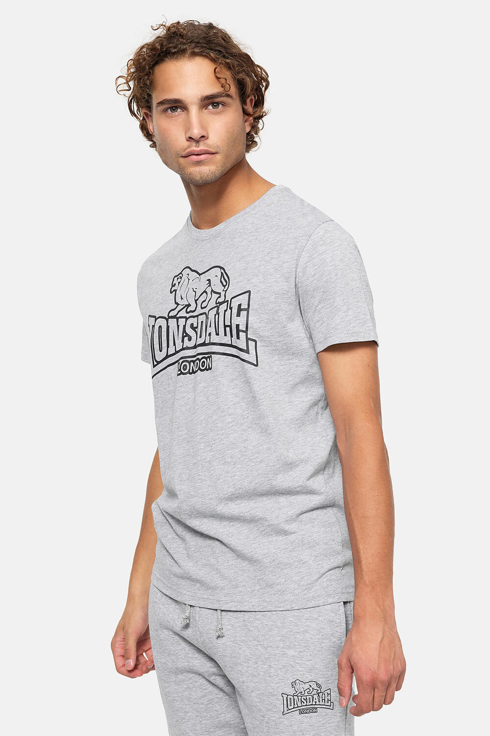LONSDALE T-shirt pour homme Lonsdale allanfearn Gris