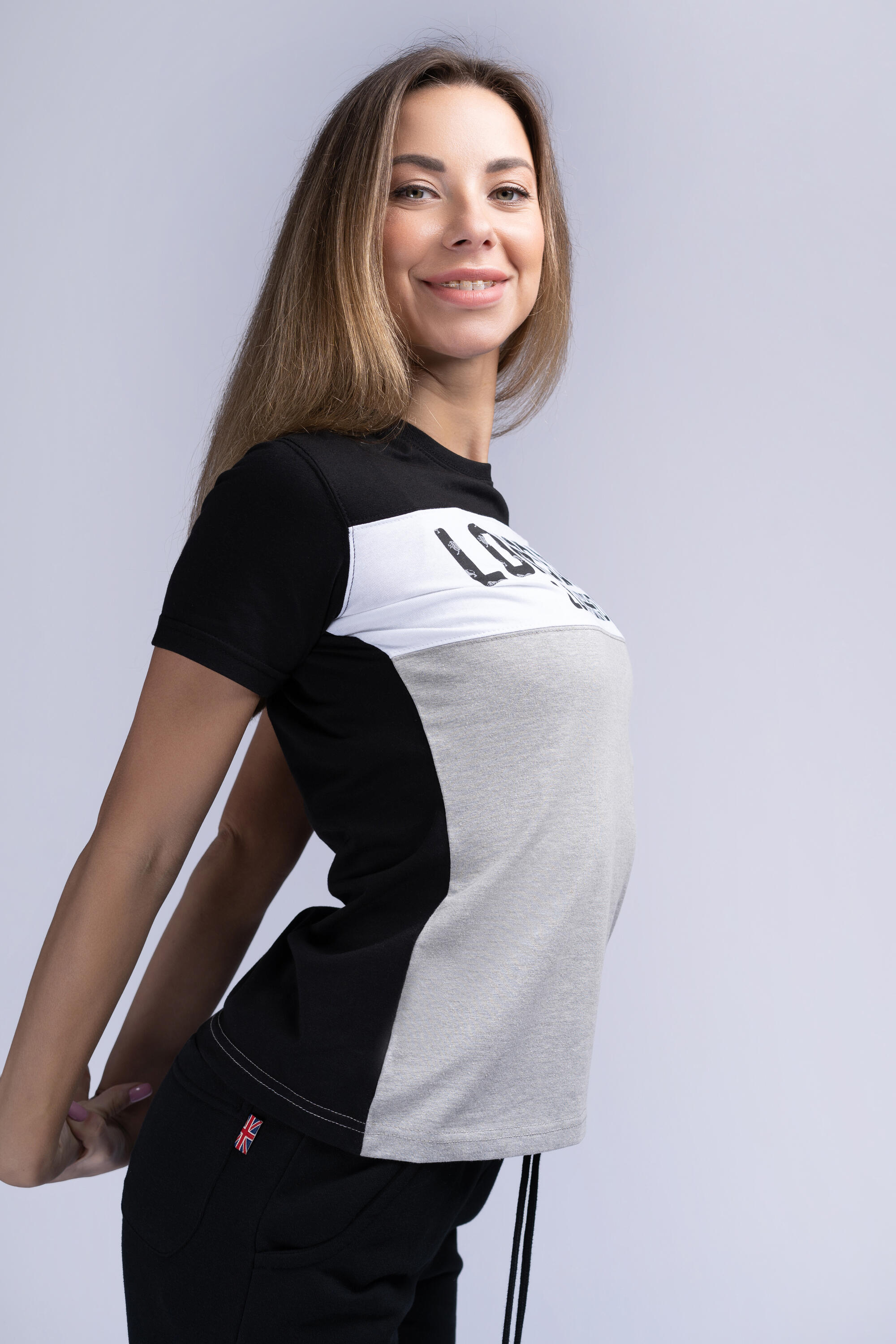 Camiseta de mujer Lonsdale Tallow 6/7