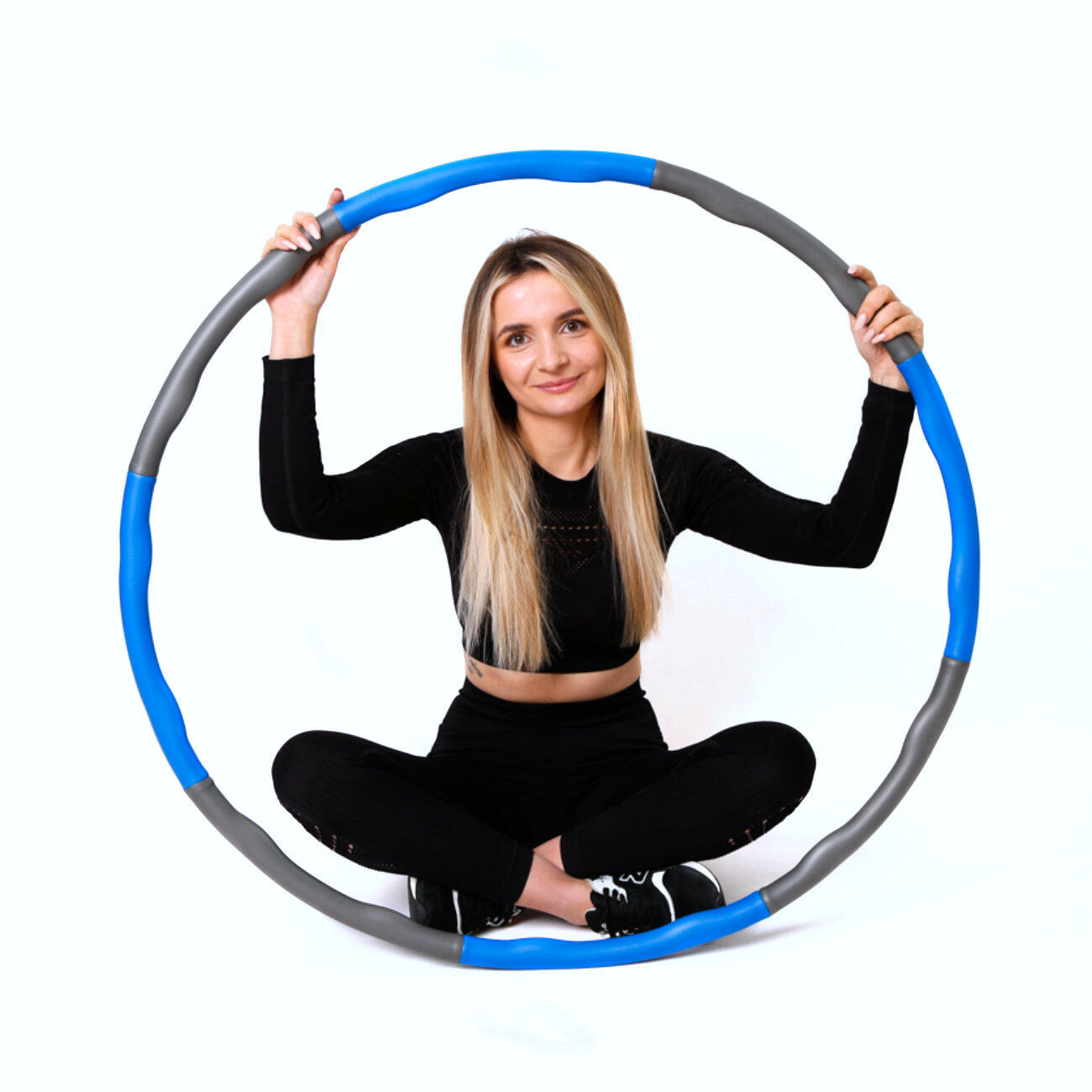 Hula hop THUNDER piankowe - niebiesko-siwe 6/7