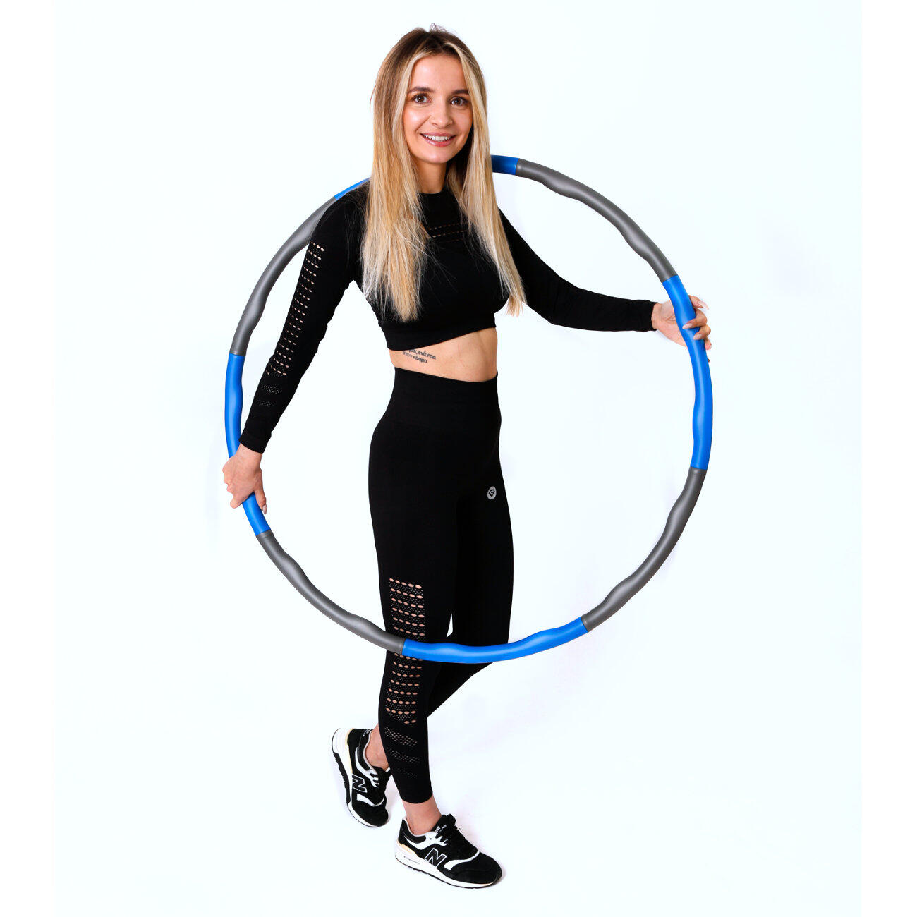 Hula hop THUNDER piankowe - niebiesko-siwe 5/7
