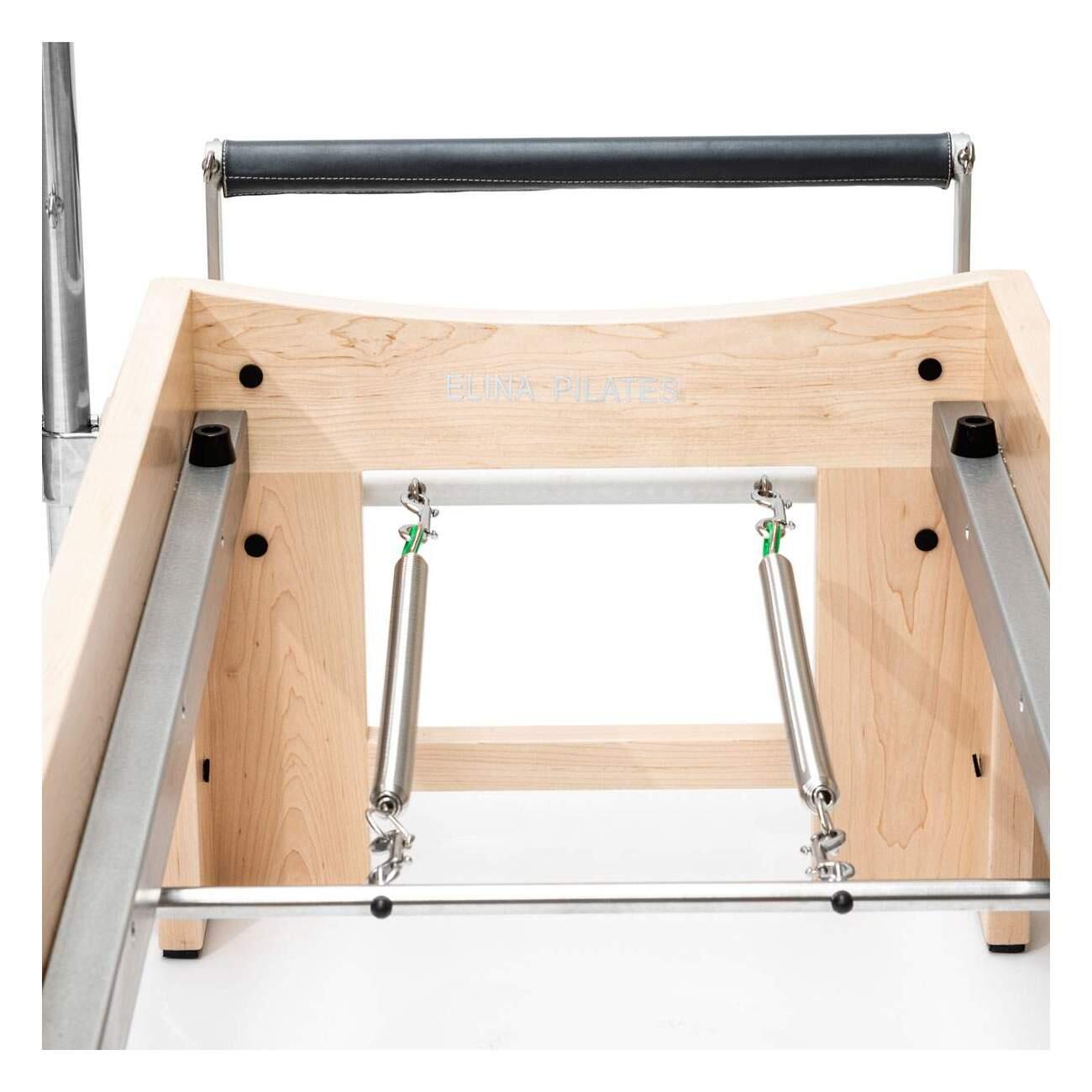 Cadillac Reformer de Pilates Elina Pilates de madera Elite Negro 3/5