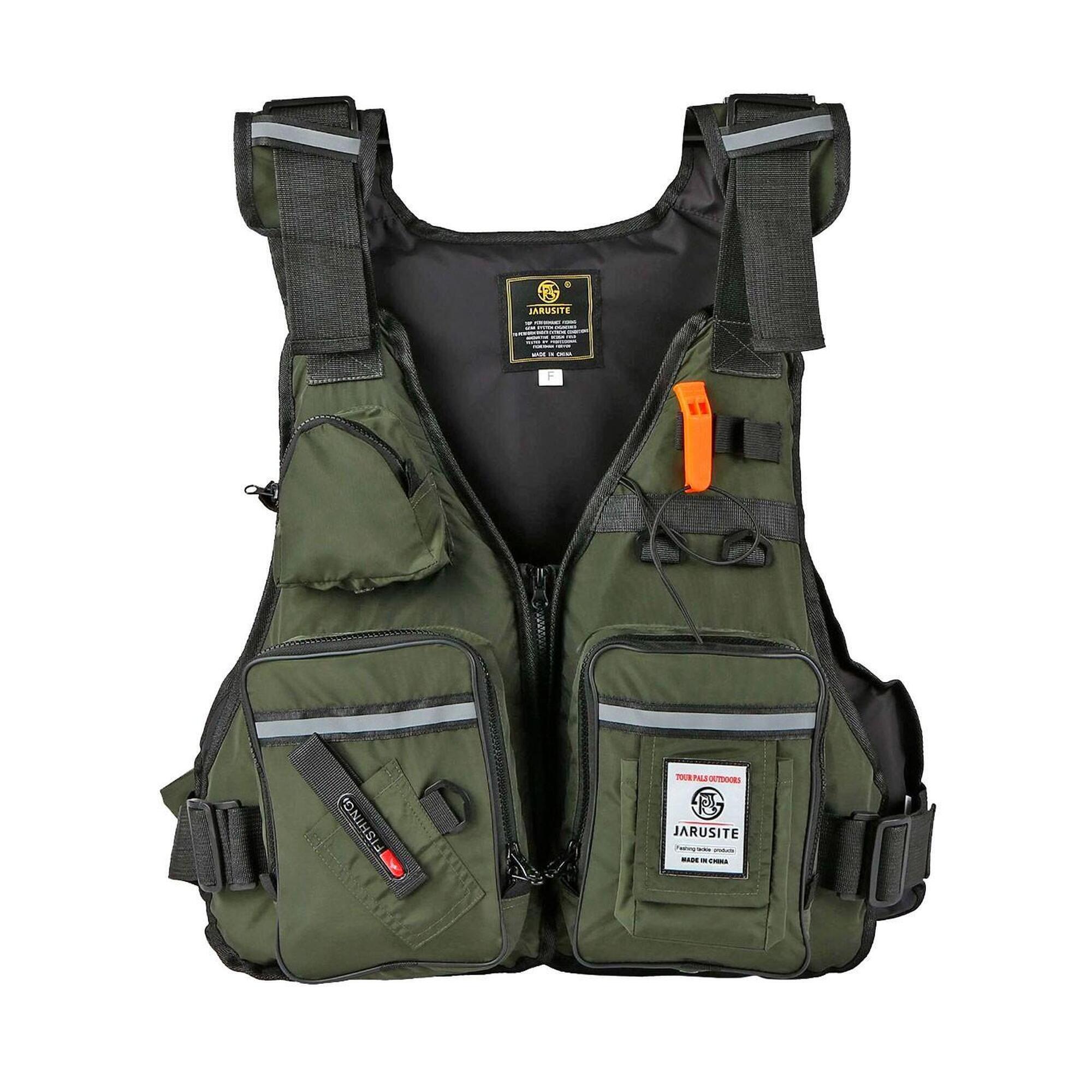 Chaleco de Pesca con cremalleras y bolsillos. Talla única M-L. Peso: 60 - 90Kg 1/5