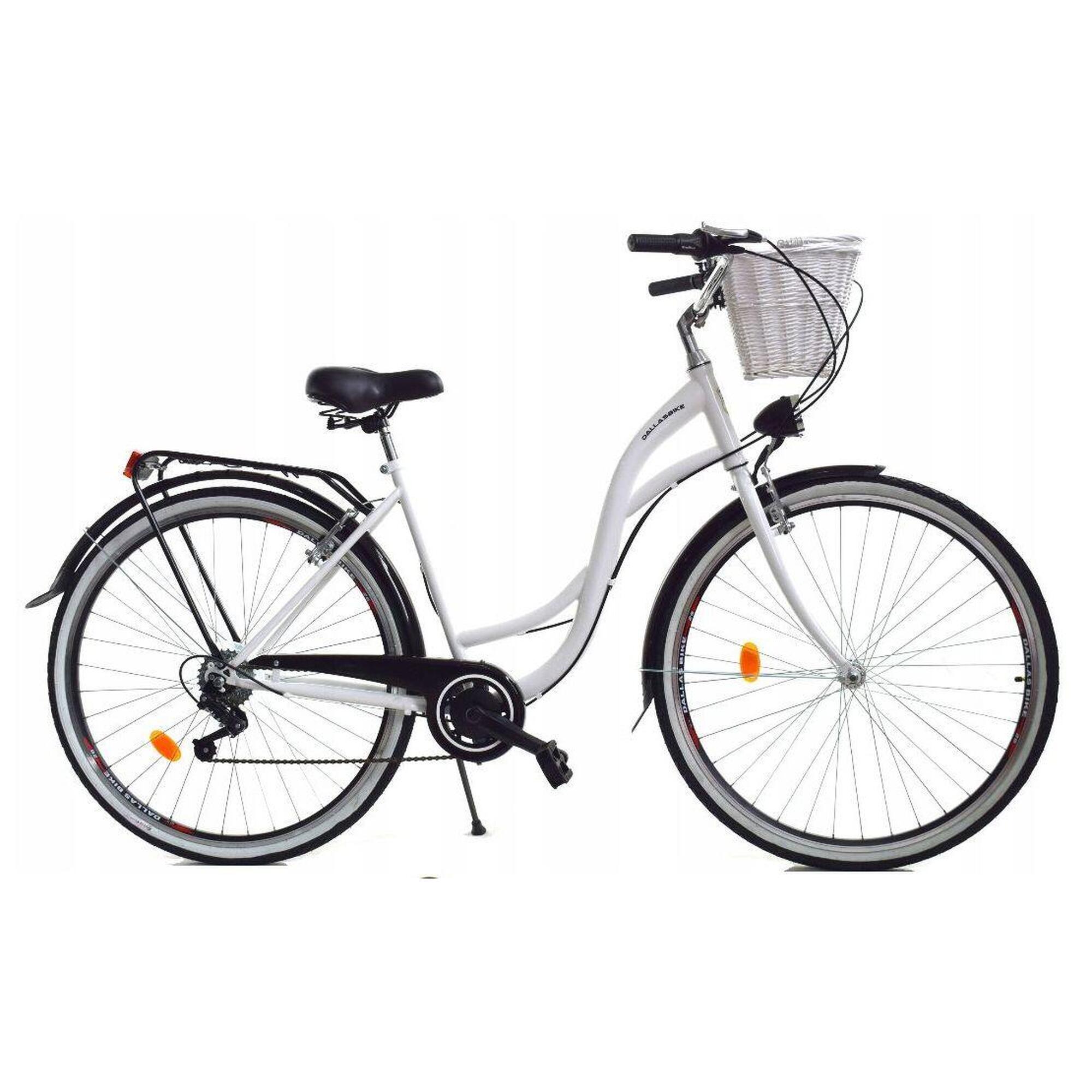 Rower Miejski Dallas Bike City 28"  7spd + kosz