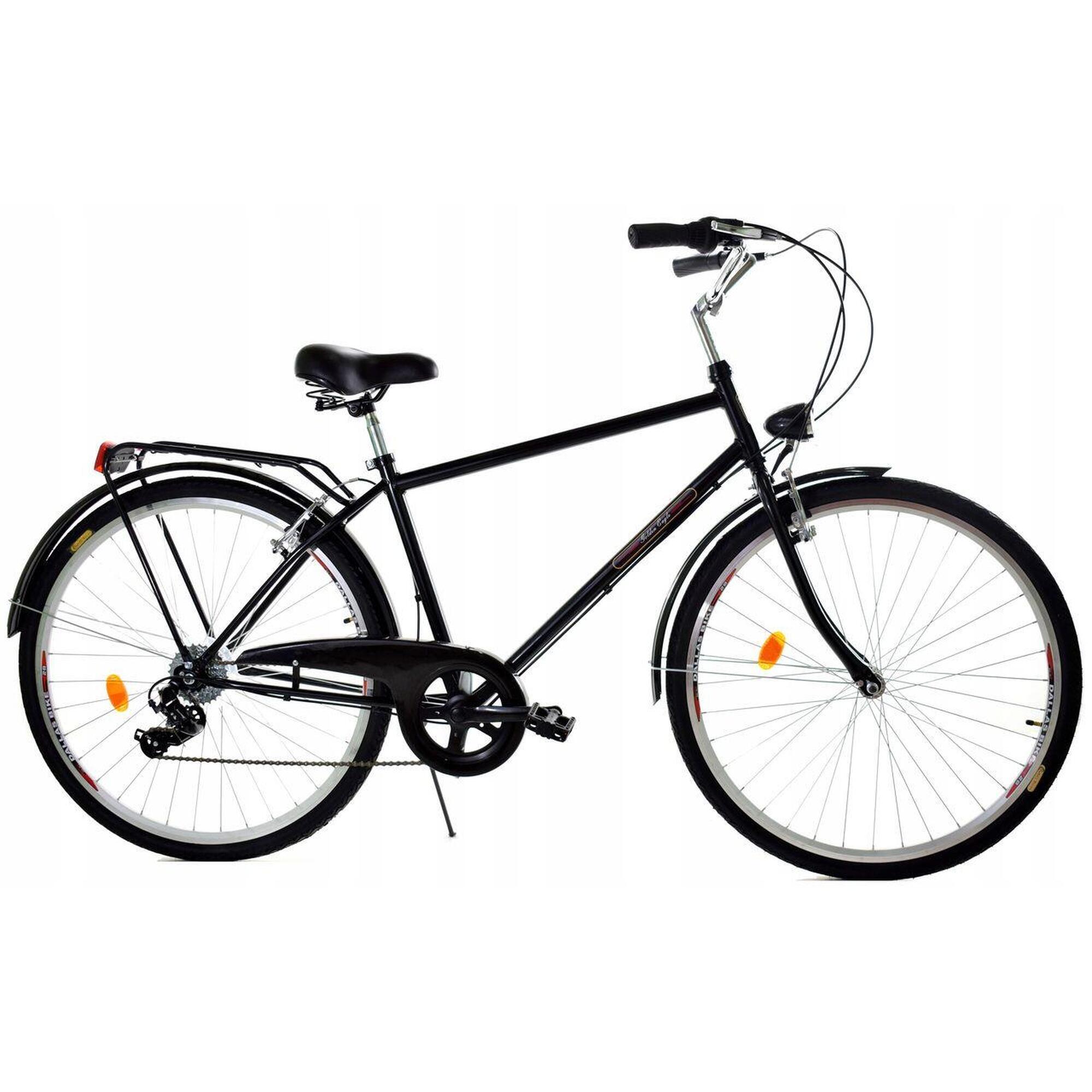 Rower Miejski Dallas Bike City 28"  7spd Men - czarny